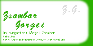 zsombor gorgei business card